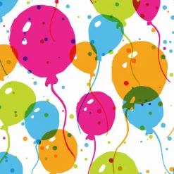 Cocktailservietten>PAPER + DESIGN Tissue-Serviette 24 x 24 cm Splash Balloons 3-lagig