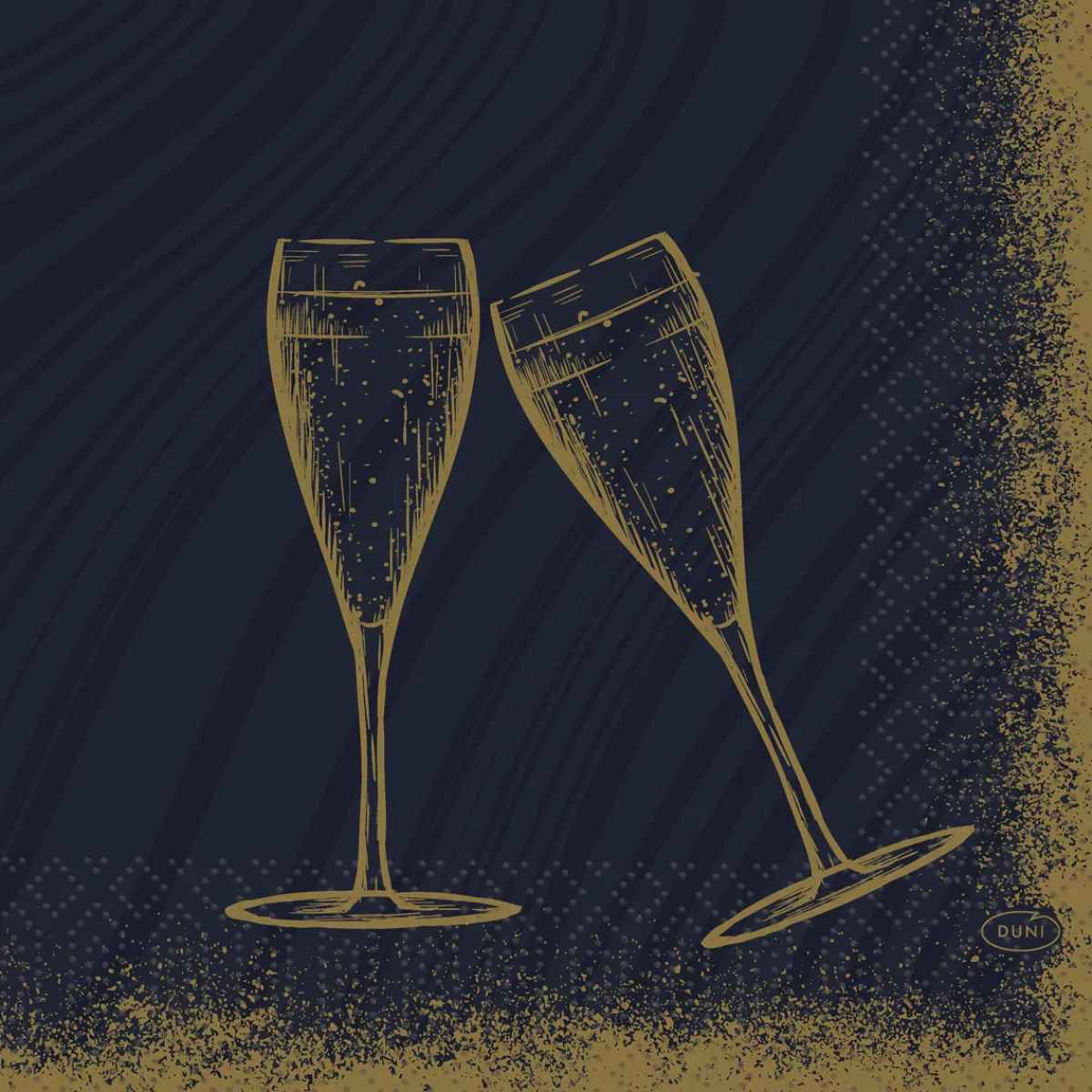 Servietten Im Lunchformat>DUNI Tissue-Serviette 33 x 33 cm Sparkly cheers bl 3-lagig