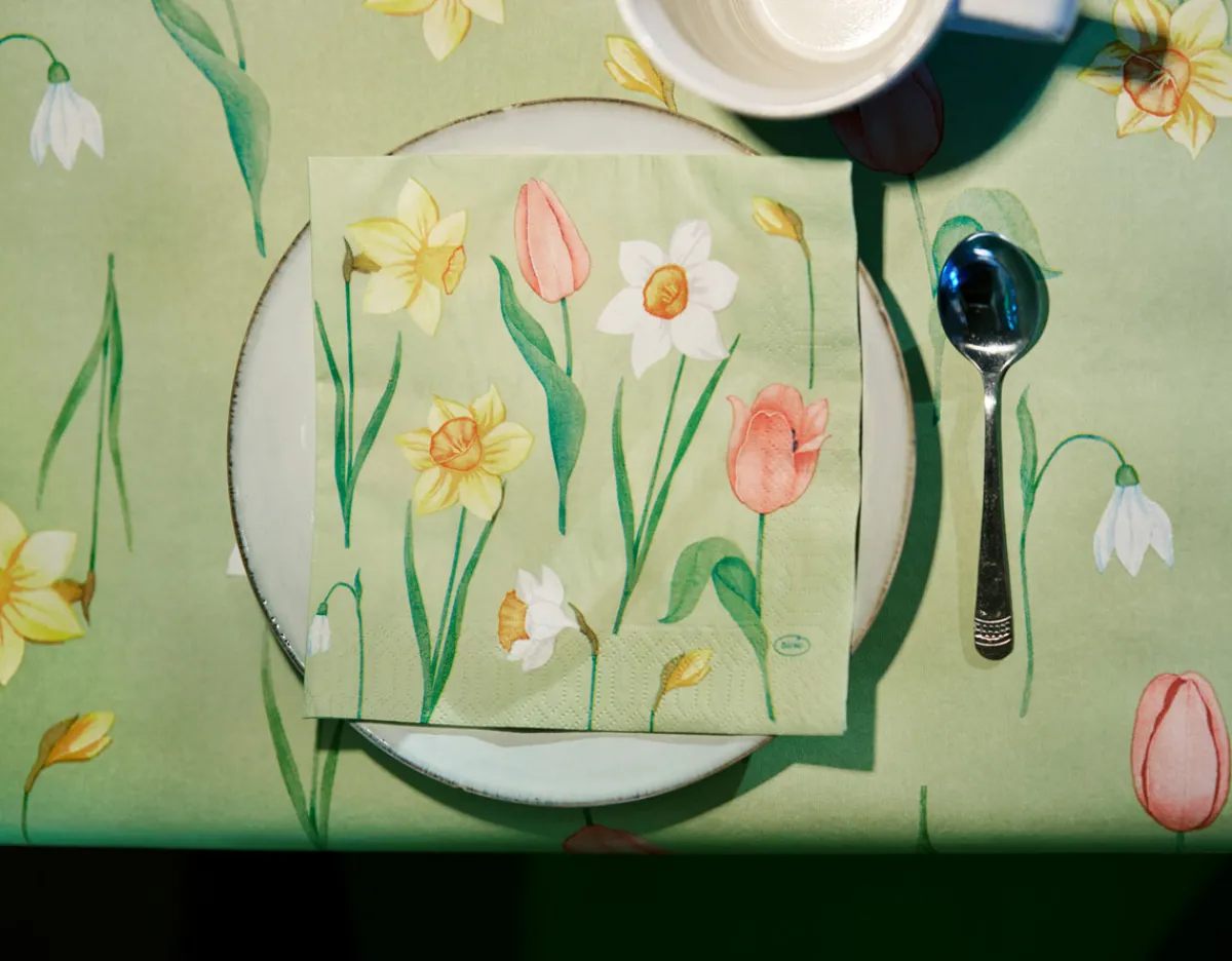 Servietten Im Dinnerformat>DUNI Tissue-Serviette 40 x 40 cm Spring Melody