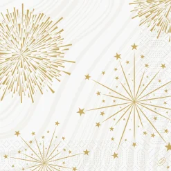 Servietten Im Dinnerformat>DUNI Tissue-Serviette 40 x 40 cm Sparkly White 3-lagig