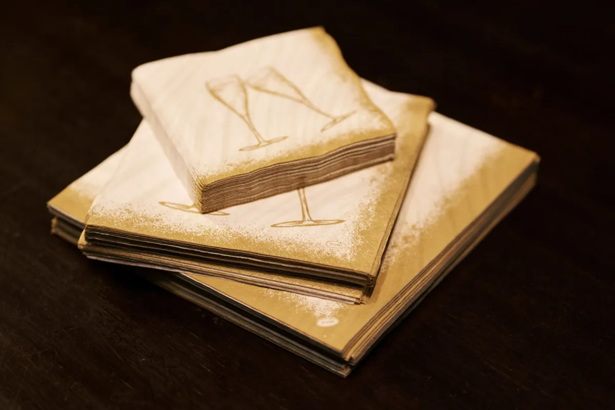 Servietten Im Lunchformat>DUNI Tissue-Serviette 33 x 33 cm Sparkly White 3-lagig