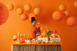 Servietten Im Dinnerformat>DUNI Tissue-Serviette 40 x 40 cm Sun Orange 3-lagig