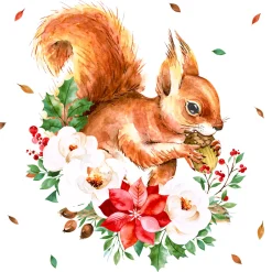 Servietten Im Lunchformat>PAPER + DESIGN Tissue-Serviette 33 x 33 cm Sweet Squirrel 3-lagig
