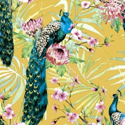 Cocktailservietten>PAPER + DESIGN Tissue-Serviette 24 x 24 cm Tropic Peacock 3-lagig