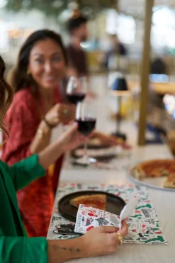 Vorgefaltete Servietten>DUNI Tissue-Serviette 40 x 40 cm Viva Italia 2-lagig