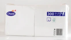Servietten Im Lunchformat>DUNI Tissue-Serviette 33 x 33 cm Weiß 2-lagig