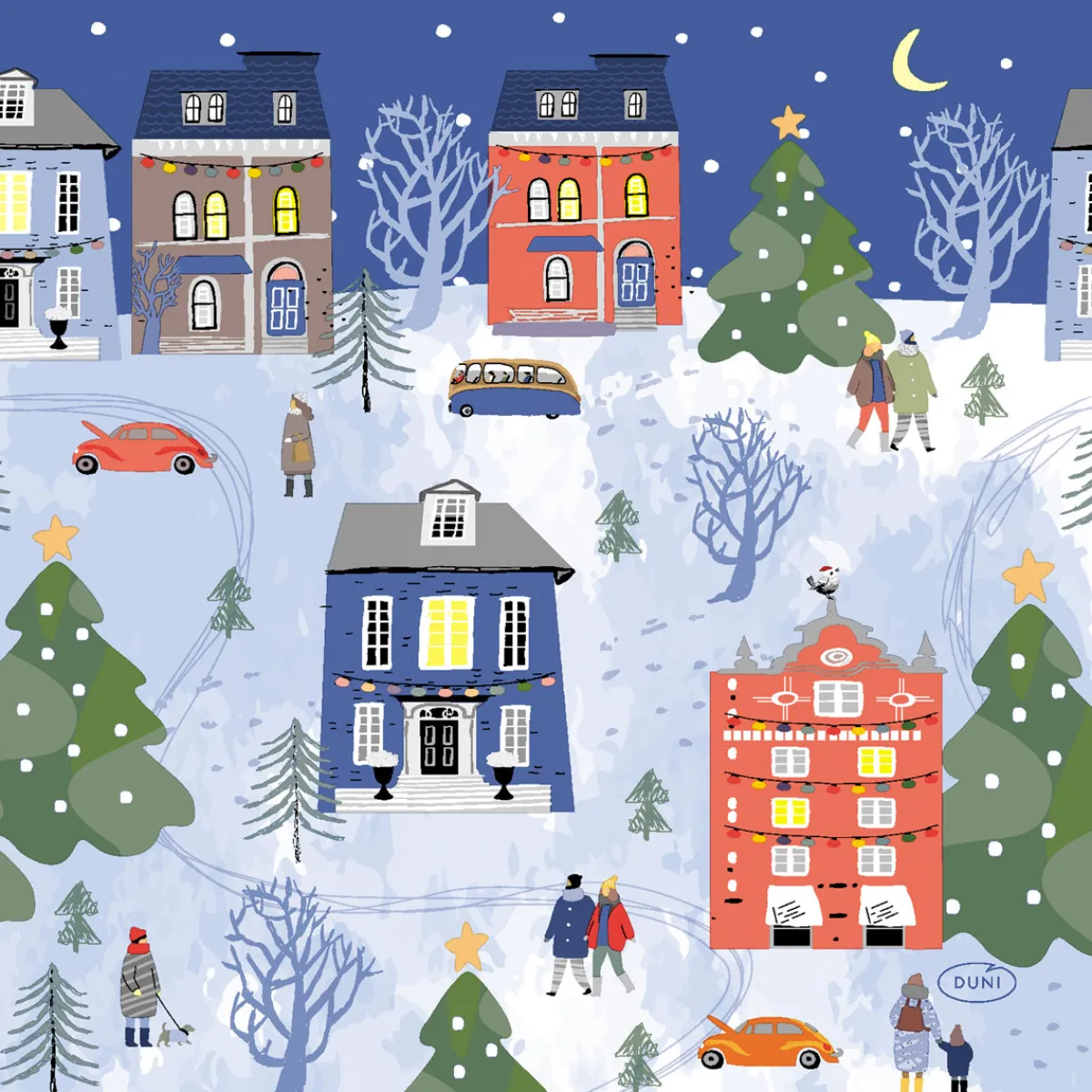 Servietten Im Lunchformat>DUNI Tissue-Serviette 33 x 33 cm Winter Wonders 3-lagig