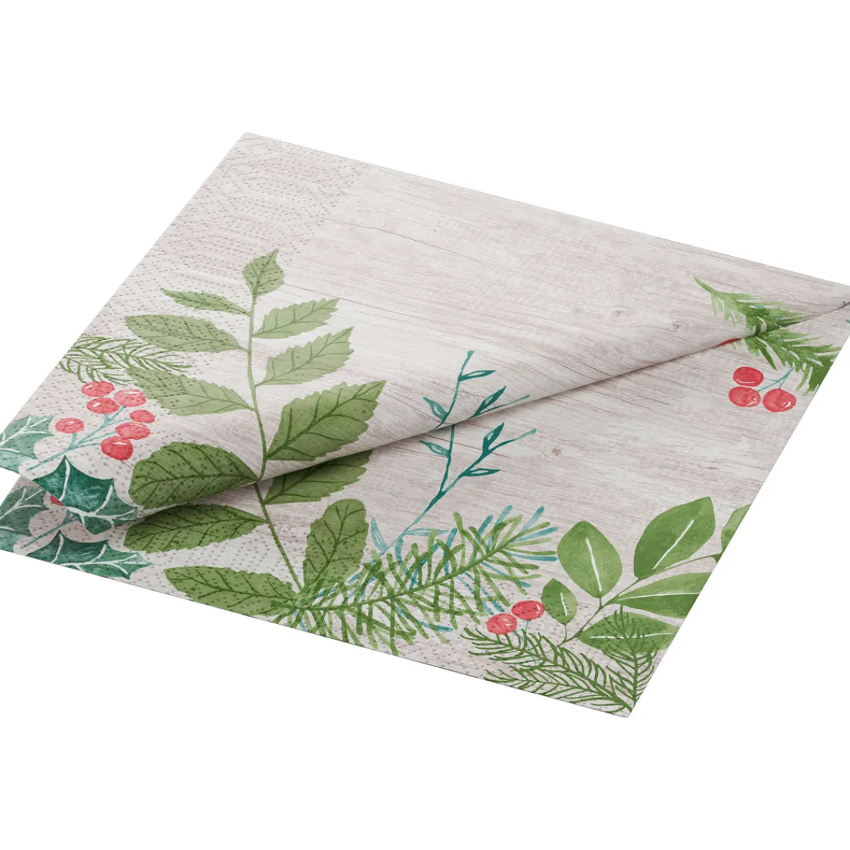 Servietten Im Dinnerformat>DUNI Tissue-Serviette 40 x 40 cm Winter Greenery 3-lagig
