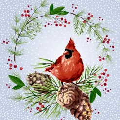 Servietten Im Lunchformat>PAPER + DESIGN Tissue-Serviette 33 x 33 cm Winter Cardinal 3-lagig
