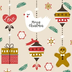 Servietten Im Lunchformat>PAPER + DESIGN Tissue-Serviette 33 x 33 cm Xmas Hangings 3-lagig
