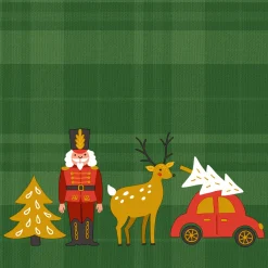 Servietten Im Lunchformat>PAPER + DESIGN Tissue-Serviette 33 x 33 cm Xmas icons 3-lagig