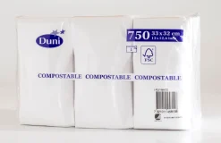 Servietten Für Serviettenspender>DUNI Tissue-Serviette für Spender 33 x 32 cm Weiß 1-lagig