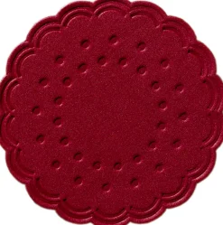 Untersetzer>DUNI Tissue-Untersetzer, rund Ø 7,5 cm Bordeaux Mehrlagig