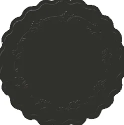 Untersetzer>DUNI Tissue-Untersetzer, rund Ø 9 cm Schwarz Mehrlagig