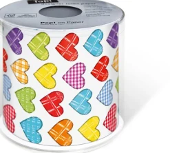 Toilettenpapier>PAPER + DESIGN Toilettenpapier Colourful Hearts 3-lagig