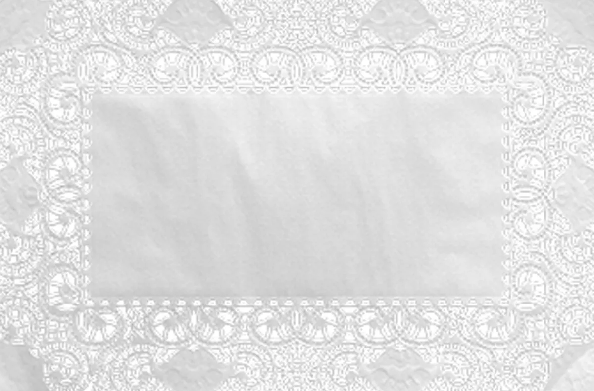 Tortenspitzen & Plattenpapier>DUNI Tortenspitzen rechteckig 30 x 40 cm Weiß