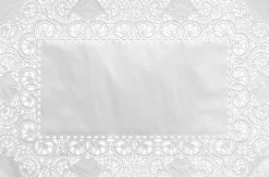 Tortenspitzen & Plattenpapier>DUNI Tortenspitzen rechteckig 25 x 35 cm Weiß