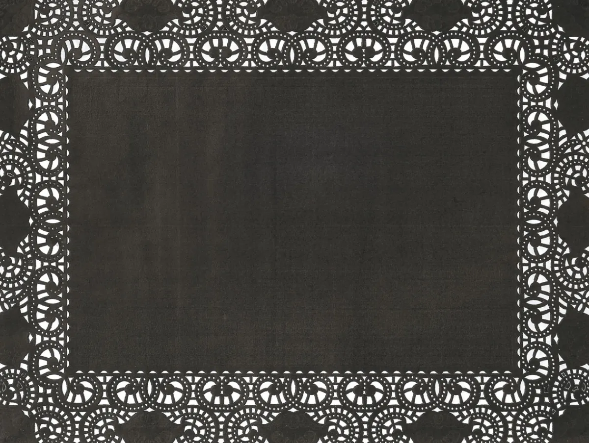 Tortenspitzen & Plattenpapier>DUNI Tortenspitzen rechteckig 30 x 40 cm Schwarz