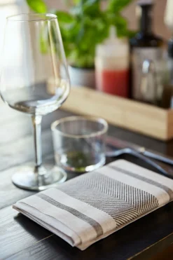 Handtuchservietten>DUNI Towel Napkins 38 x 54 cm Towel Napkin Malia Black