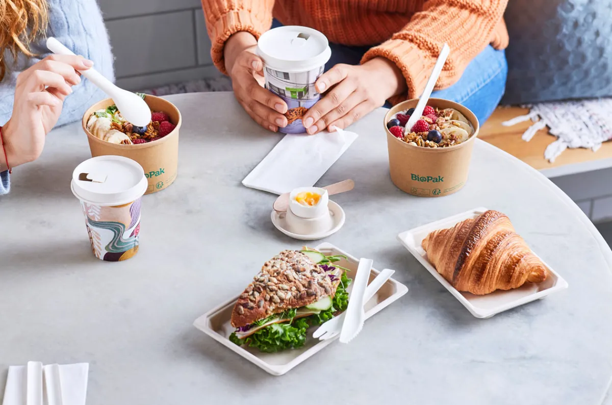 Pappbecher Und -Gläser>DUNI Trinkdeckel, flach 24 cl Weiß