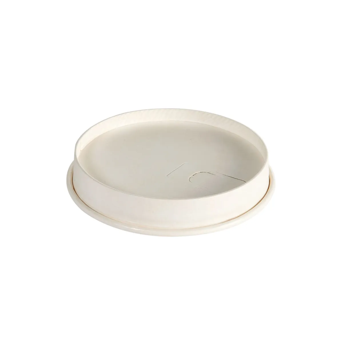 Pappbecher Und -Gläser>DUNI Trinkdeckel, flach 24 cl Weiß