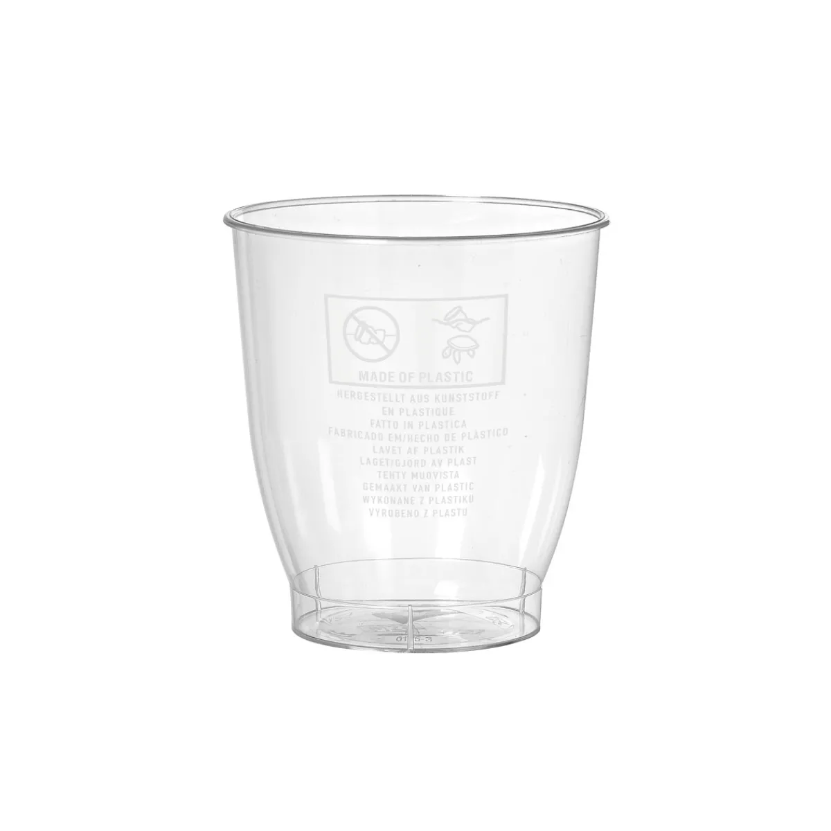Plastikgläser Und -Becher>DUNI Trinkglas Crystallo 20 cl Transparent