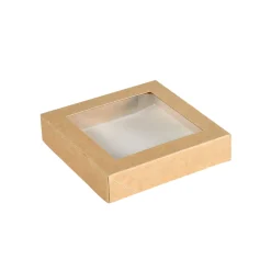 Boxen>DUNI Viking Block Deckel mit Fenster 1200 ml Braun