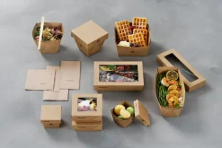 Boxen>DUNI Viking Cube Deckel 510/820 ml Braun