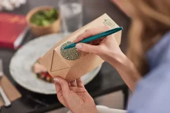 Boxen>DUNI Viking Slim Brick Box 1100 ml Braun ungeteilt